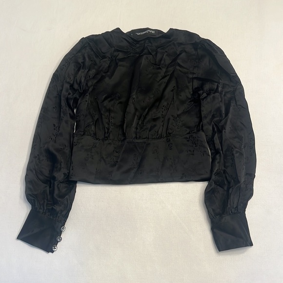 Realisation Par THE KAIA Voodoo silk jacquard blouse yin Yang 69 buttons - Picture 5 of 8